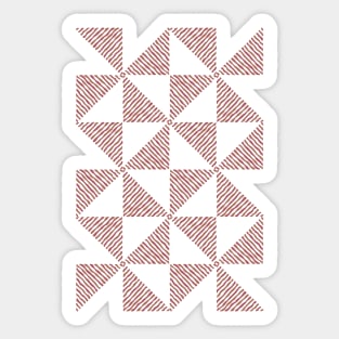 Boho stripes of triangles Sticker